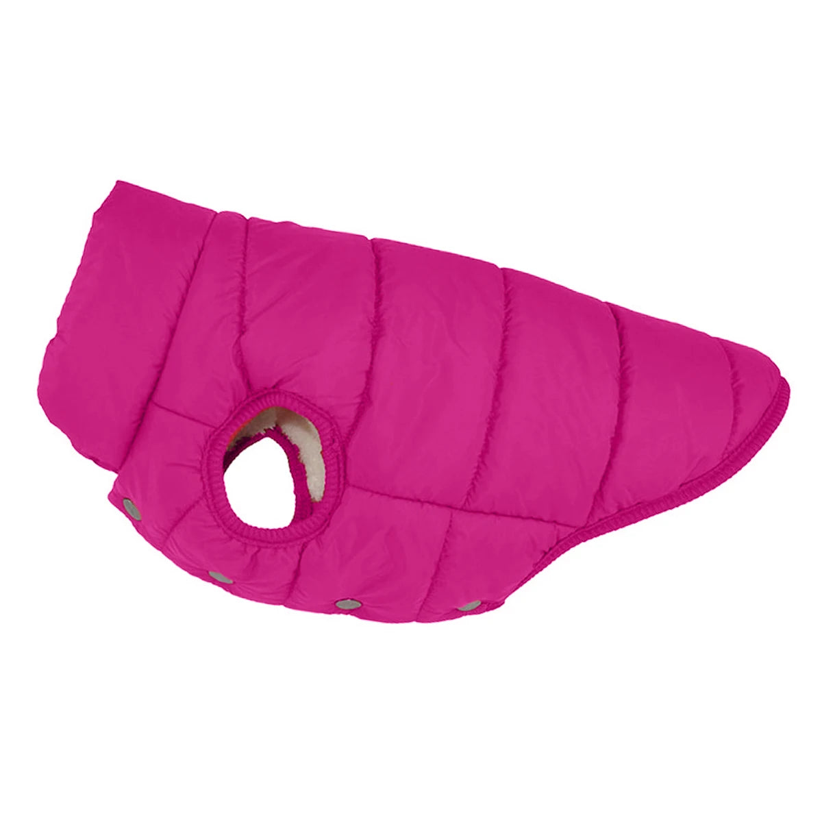Cold-Proof Winter Dog Jacket with Fleece Lining - Rose Red / 3XL