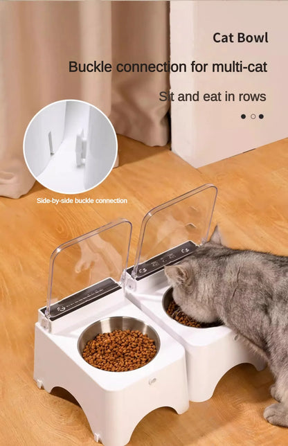 Smart Cat Food Bowl with Infrared Sensor Auto-Open Lid - view 14