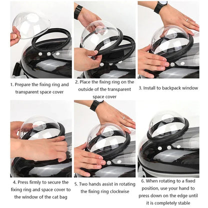 Transparent Bubble Capsule Pet Carrier Backpack - lifestyle