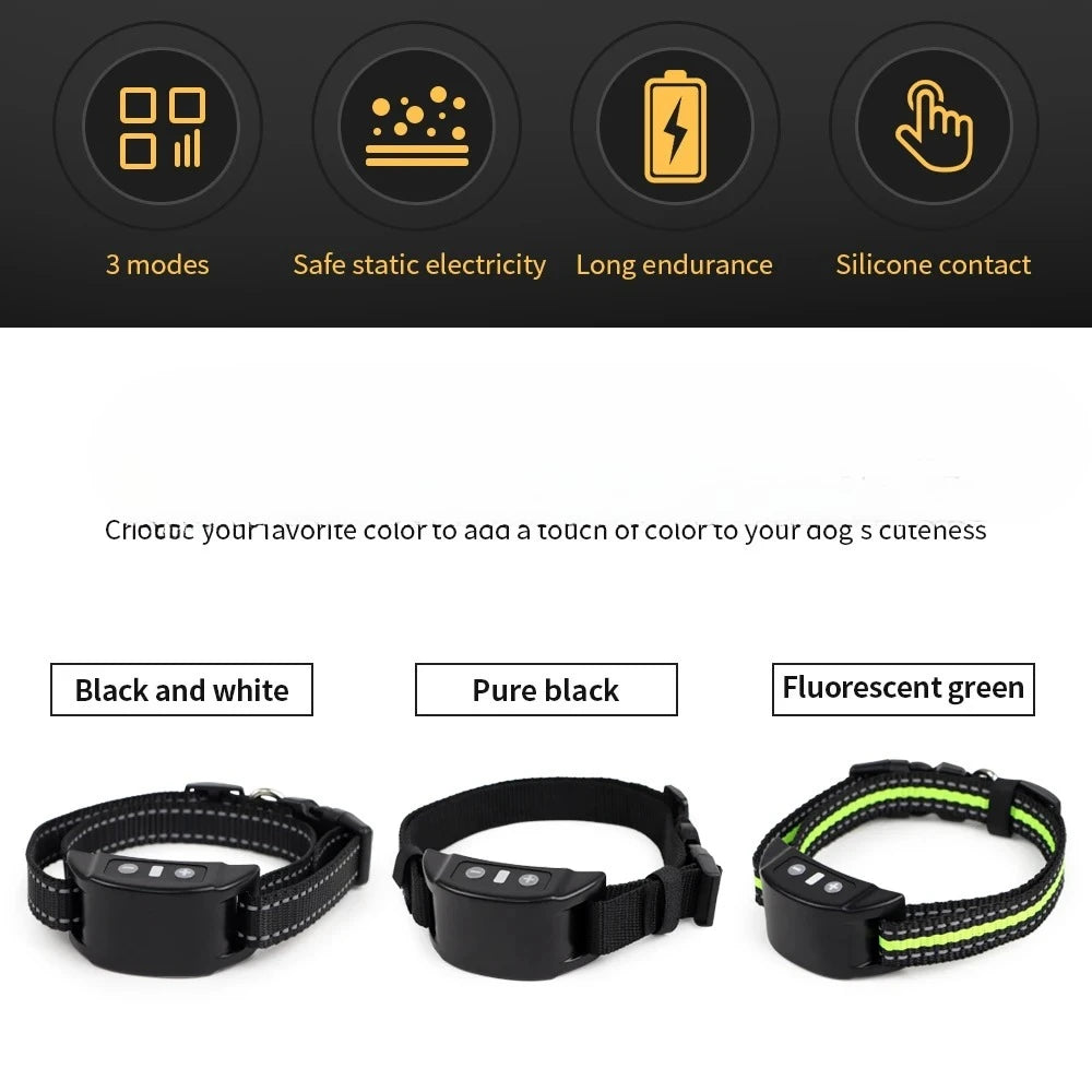 Rechargeable Anti-Bark Dog Training Collar - side view
