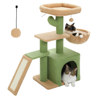 Cat Activity Tree with Hammock and Removable Perch - view 37