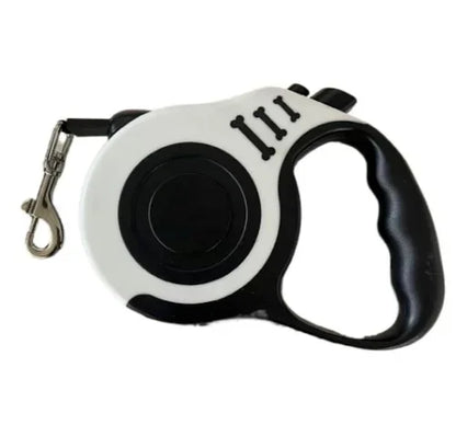 Retractable Dog Leash (3m or 5m) for Small to Medium Pets - White / 5M