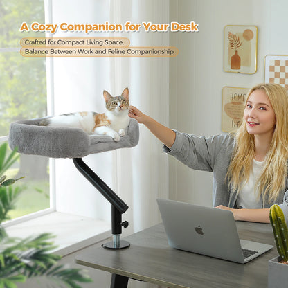 360 Degree Rotatable Cat Desk Bed with Adjustable Stand - view 12