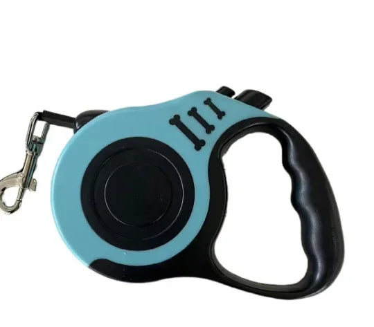 Retractable Dog Leash (3m or 5m) for Small to Medium Pets - Sky Blue / 5M