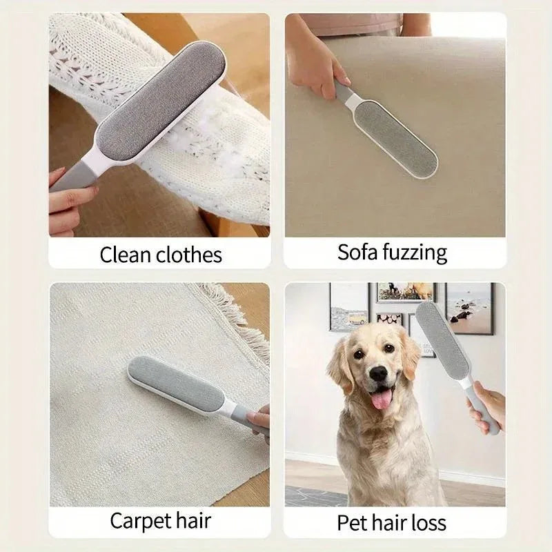 Reusable Double-Sided Pet Hair Remover Brush - detail