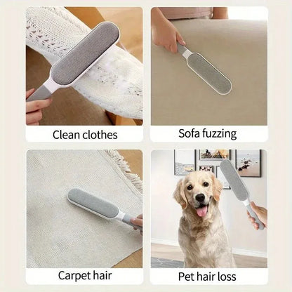 Reusable Double-Sided Pet Hair Remover Brush - detail