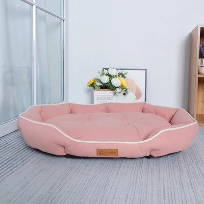 Spacious Pet Sofa Sleeping Bed for Large Dogs - XXL / Pink