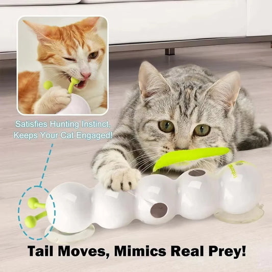 Whack-a-Worm Motion Activated Cat Toy - WHITE