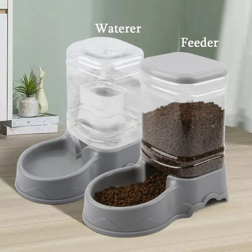 3.8L Automatic Pet Feeder and Water Fountain - close-up