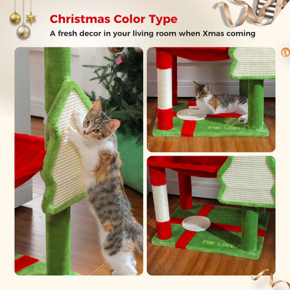 5-Level Cat Tree Tower for Large Cats with Hammock - view 31
