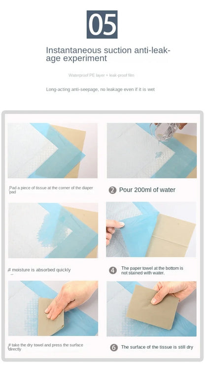 Absorbent Disposable Puppy Training Pee Pads (20 to 100 Pack) - size reference