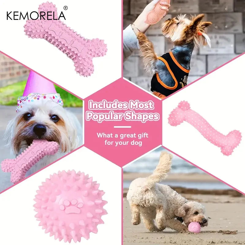 6-Piece Dog Chew Toy Set for Small and Medium Dogs - side view