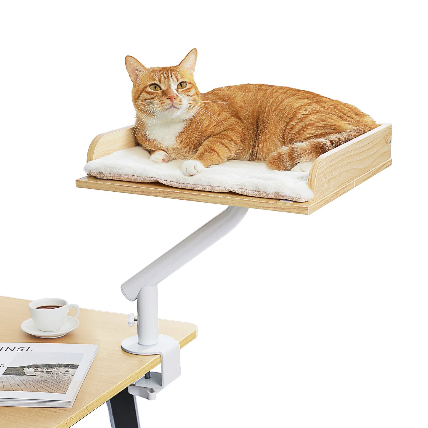 360 Degree Rotatable Cat Desk Bed with Adjustable Stand - view 27