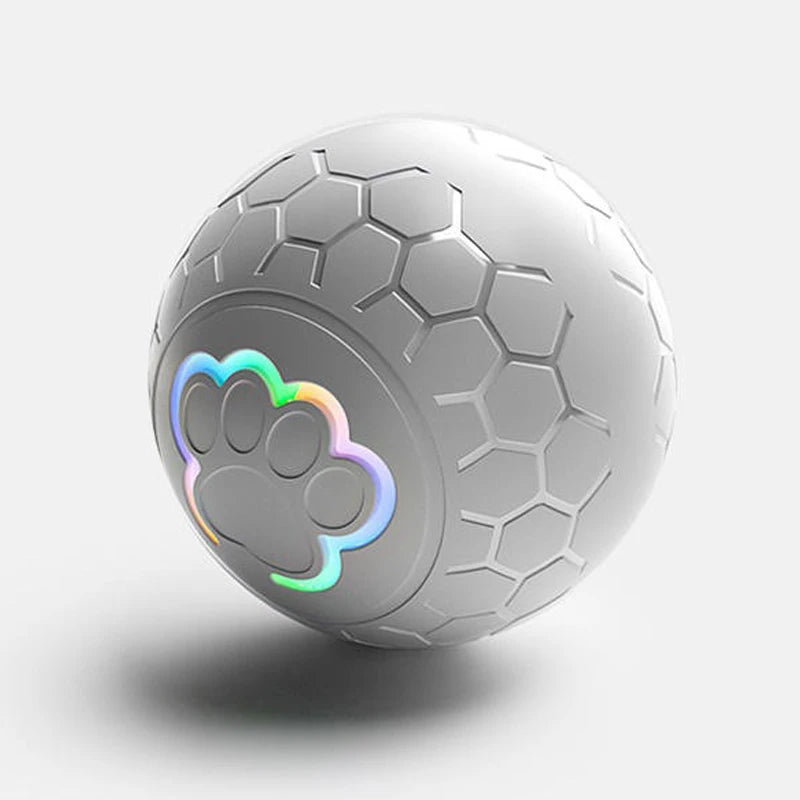 Smart Bouncing Dog Toy Ball with RGB Lights - Upgrade Grey 300mAh