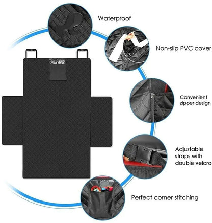 Waterproof Wear-Resistant Dog Car Seat Cover for SUVs - side view