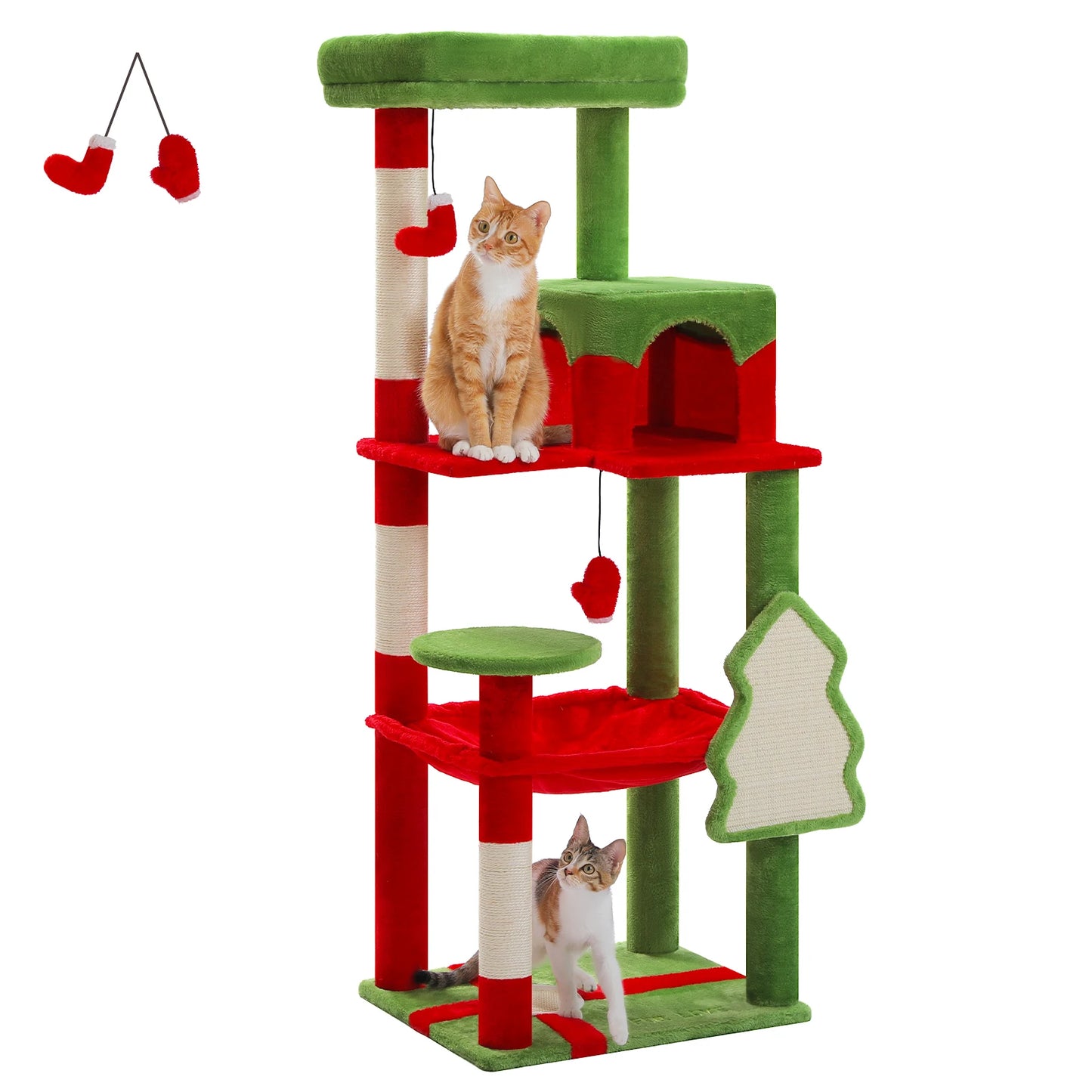 5-Level Cat Tree Tower for Large Cats with Hammock - view 32