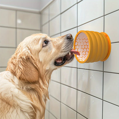 Silicone Slow Feeder Dog Bowl for Small and Medium Breeds - side view