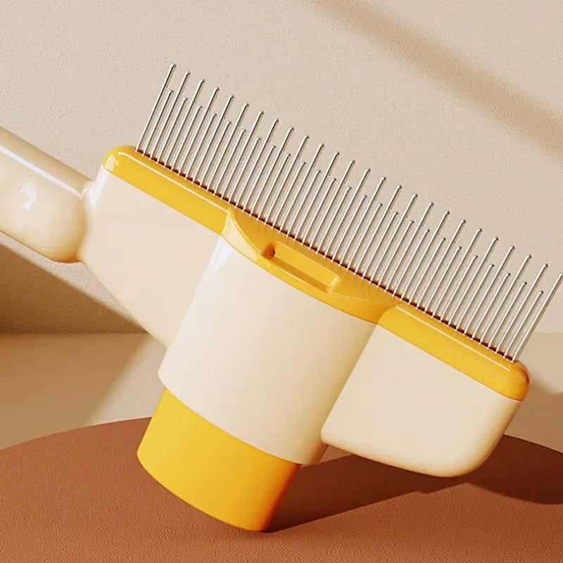 One-Button Self-Cleaning Pet Hair Removal Comb - detail