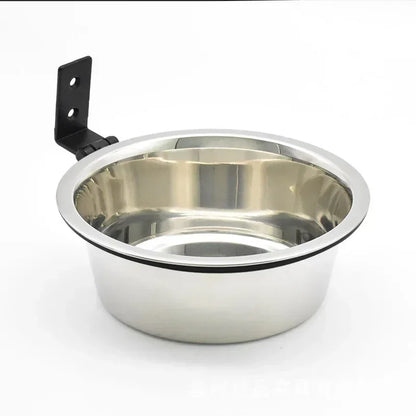 Wall-Mounted Elevated Pet Bowl with Stainless Steel Insert - lifestyle