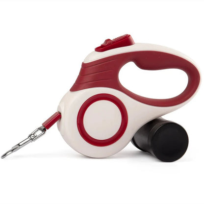 Automatic Retractable Leash for Small Dogs and Cats - Red / 3M