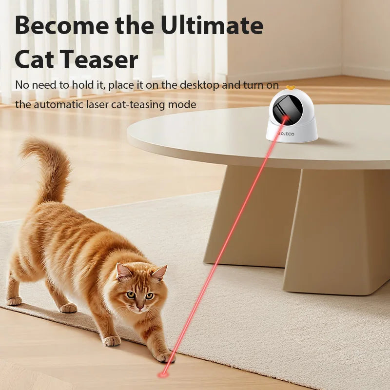 Automatic 360 Degree Laser Cat Toy - side view