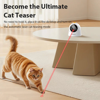 Automatic 360 Degree Laser Cat Toy - side view