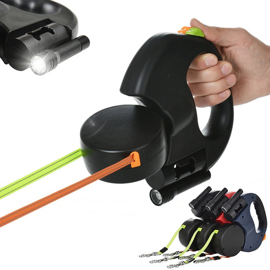 3m Reflective Retractable Dog Leash with LED Lights