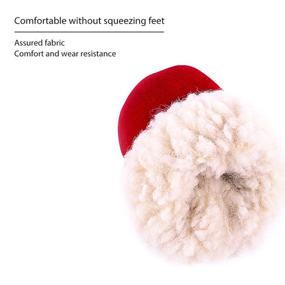 Plush Warm Anti-Slip Dog Boots and Socks (4 Pack) - size reference