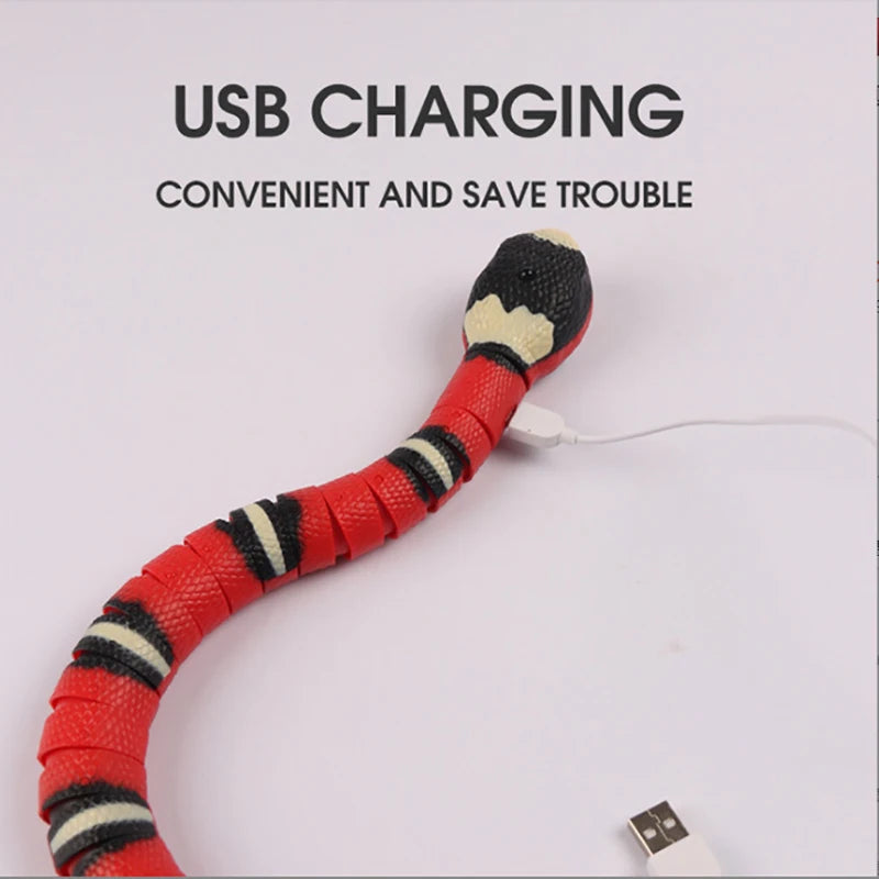 Automatic Smart Sensing Snake Cat Toy - in use
