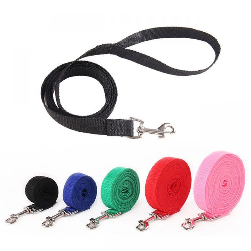Long Nylon Dog Training Leash (4ft to 100ft) - in use