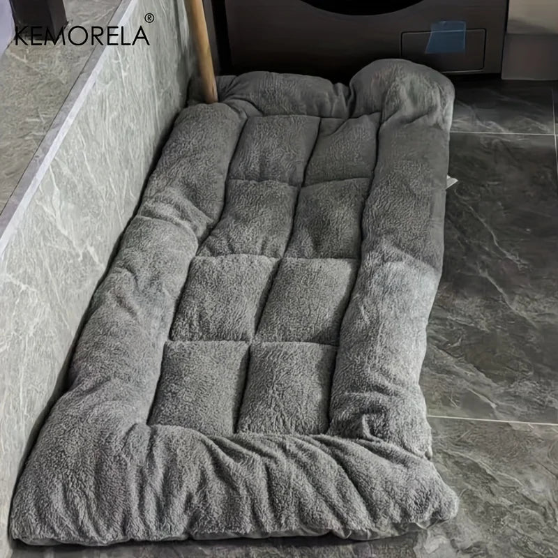 Extra Large Plush Dog Sofa Bed - from above