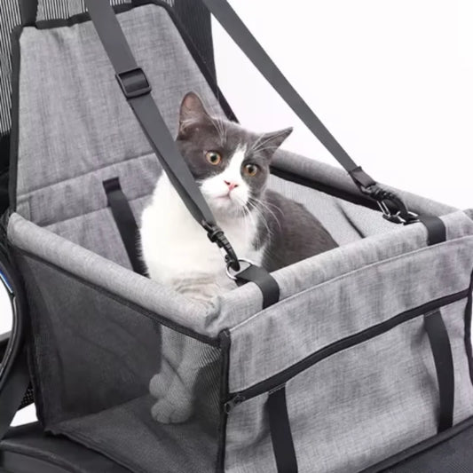 Foldable Dog Car Seat Cover and Travel Hammock - side view