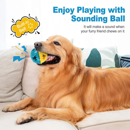 Treat-Dispensing Sound Ball for Dog Chewing - close-up