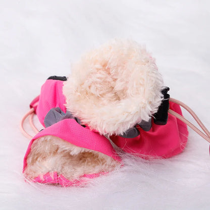 Waterproof Anti-Slip Winter Dog Boots with Socks (4 Pack) - lifestyle