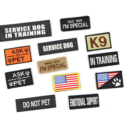 Tactical Military Dog Harness Set with Patches - view 26
