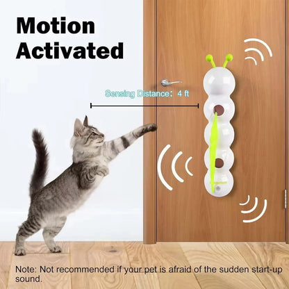 Whack-a-Worm Motion Activated Cat Toy - close-up