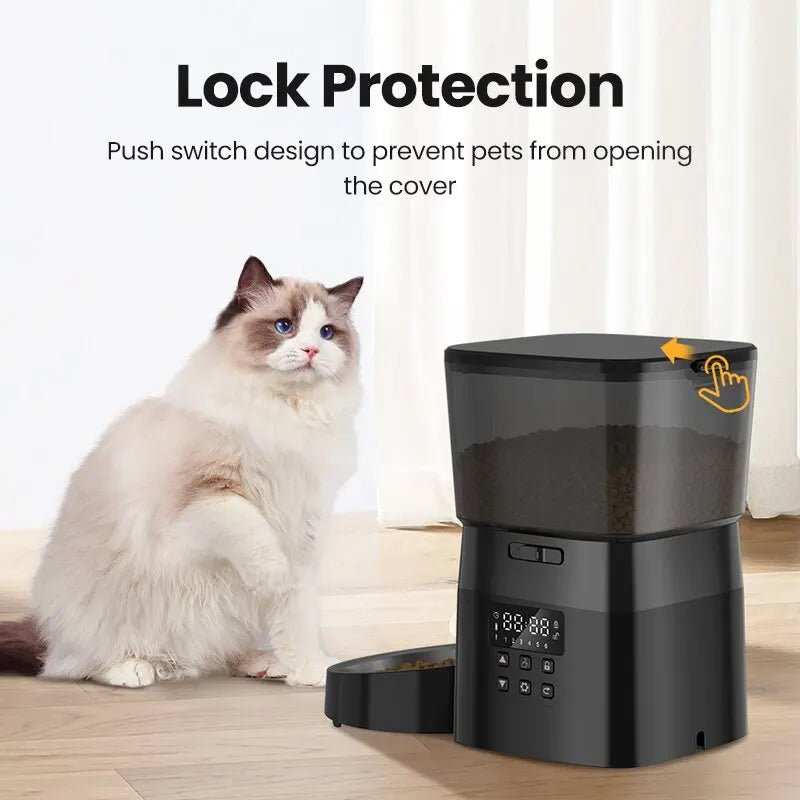 Automatic Pet Food Dispenser for Cats and Dogs - lifestyle