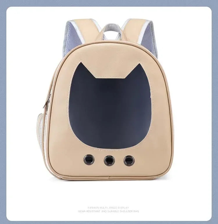 Foldable Transparent Pet Backpack for Cats and Small Dogs - view 18