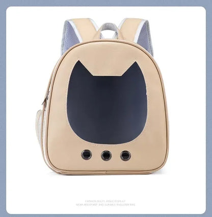Foldable Transparent Pet Backpack for Cats and Small Dogs - view 18
