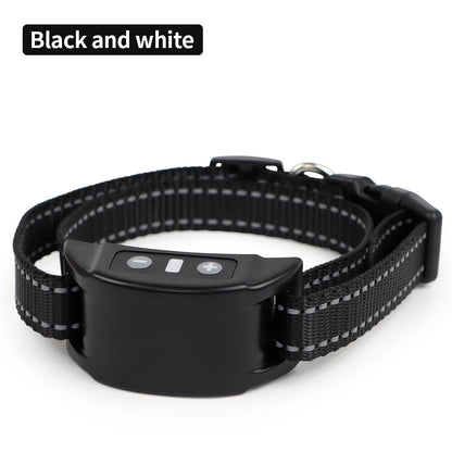 Rechargeable Anti-Bark Dog Training Collar - Black White