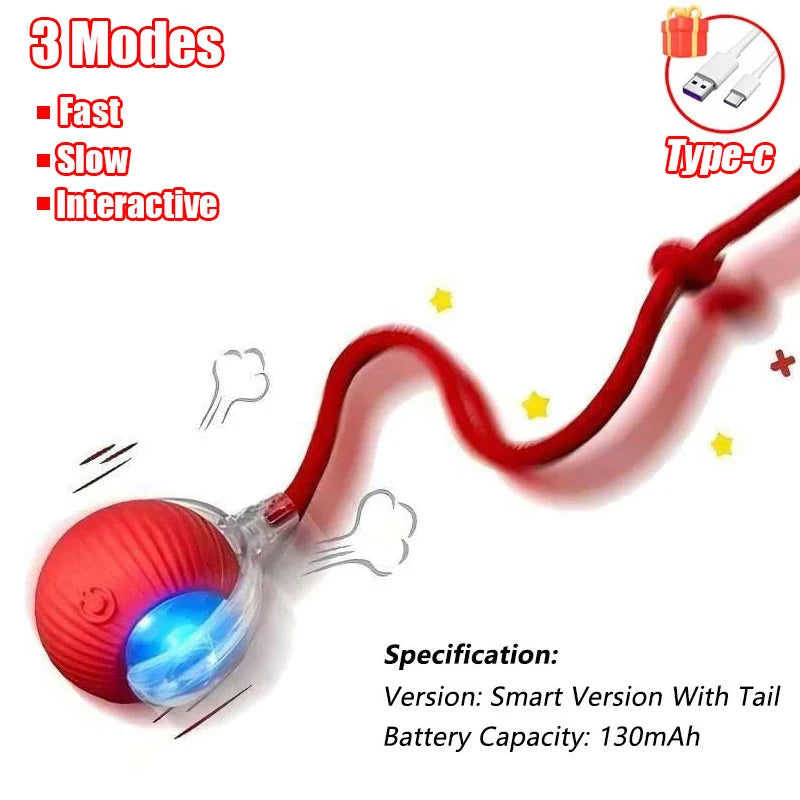 Interactive Motion Cat Toy Ball with Hide and Seek Pouch - view 11