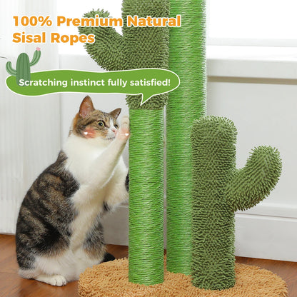 Cactus Cat Tree with Condo, Hammock and Toys - view 12