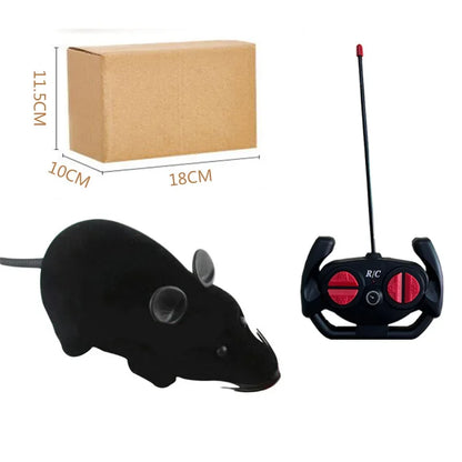 Remote Control Robot Mouse Cat Toy - Black