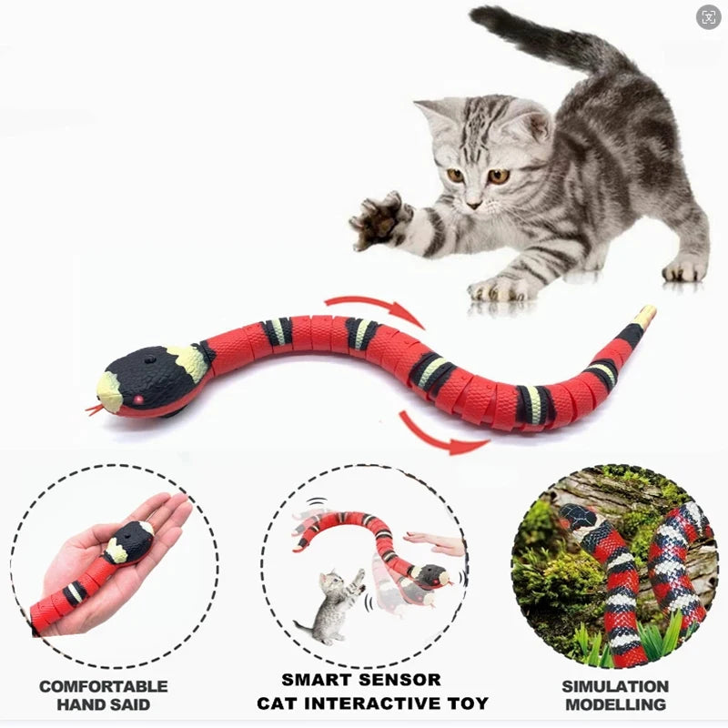 Automatic Smart Sensing Snake Cat Toy