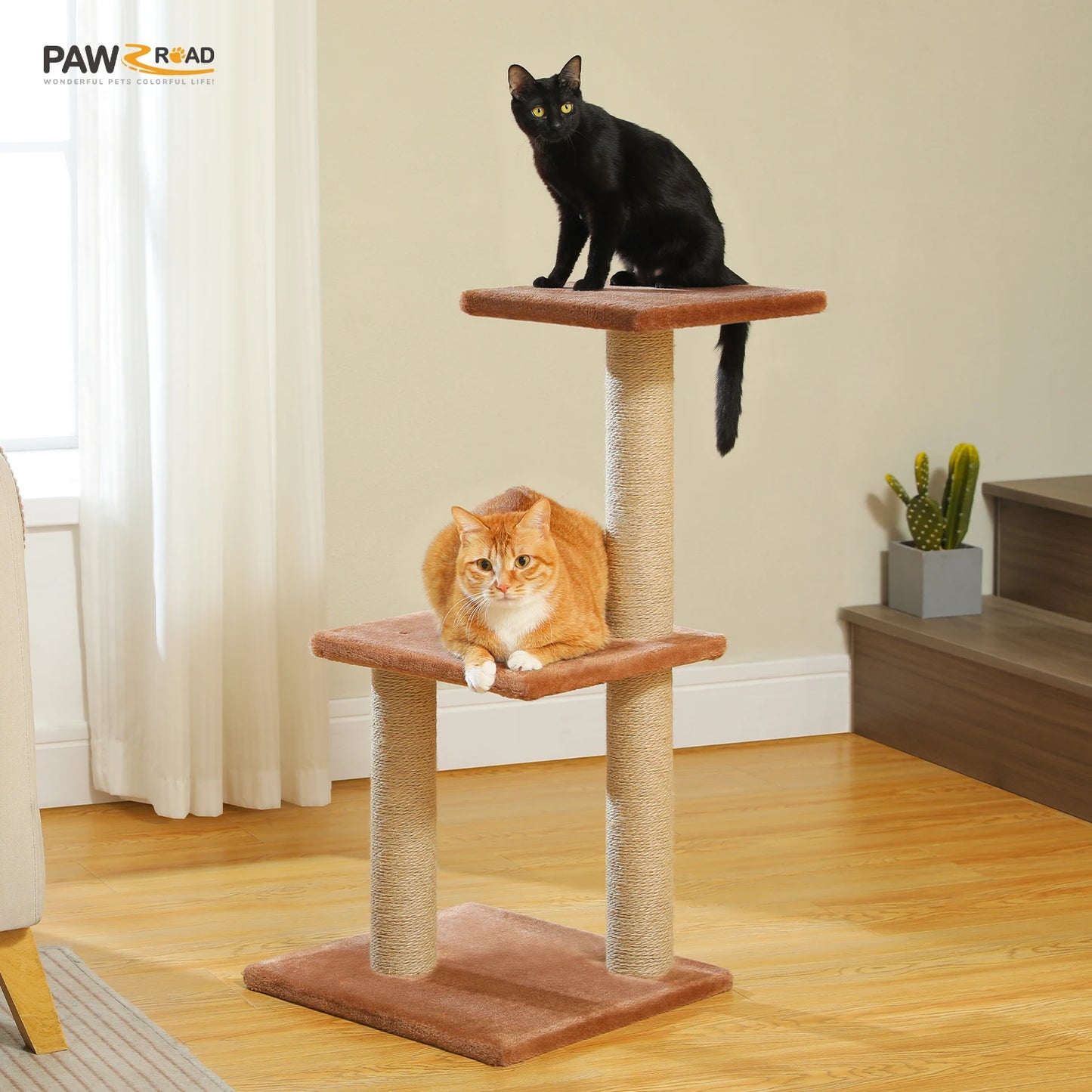 Cat Activity Tree with Hammock and Removable Perch - view 24
