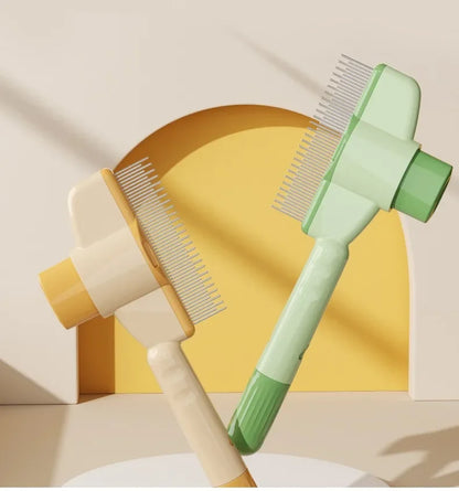 One-Button Self-Cleaning Pet Hair Removal Comb - view 14