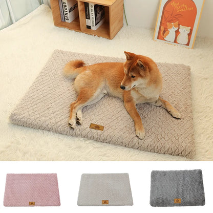 Orthopedic 3D Foam Dog Bed with Washable Faux Fur Cover