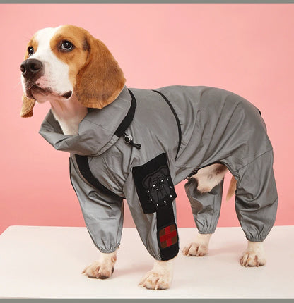 Reflective Sun-Protective Dog Raincoat Jumpsuit - view 21