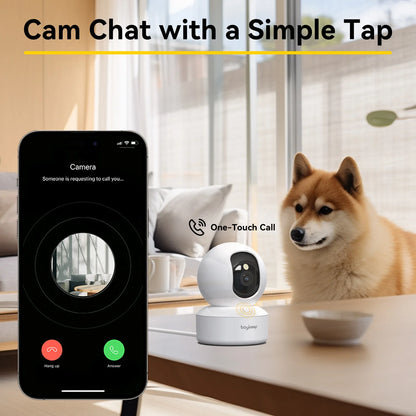 2K Pet Camera with WiFi App, 360 Pan-Tilt and 2-Way Audio - detail