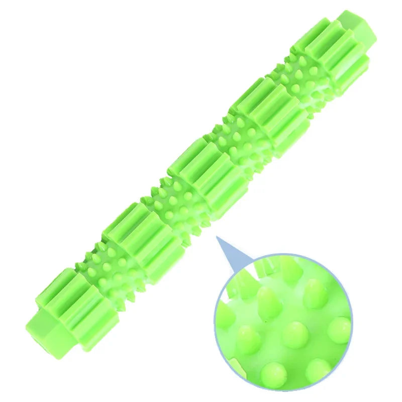 Indestructible Cooling Chew Toy and Treat Dispenser - in use